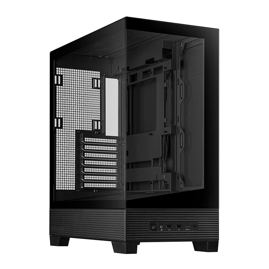 ASUS A31 Black ATX Mid-Tower Gaming Case, Dual-sided tempered